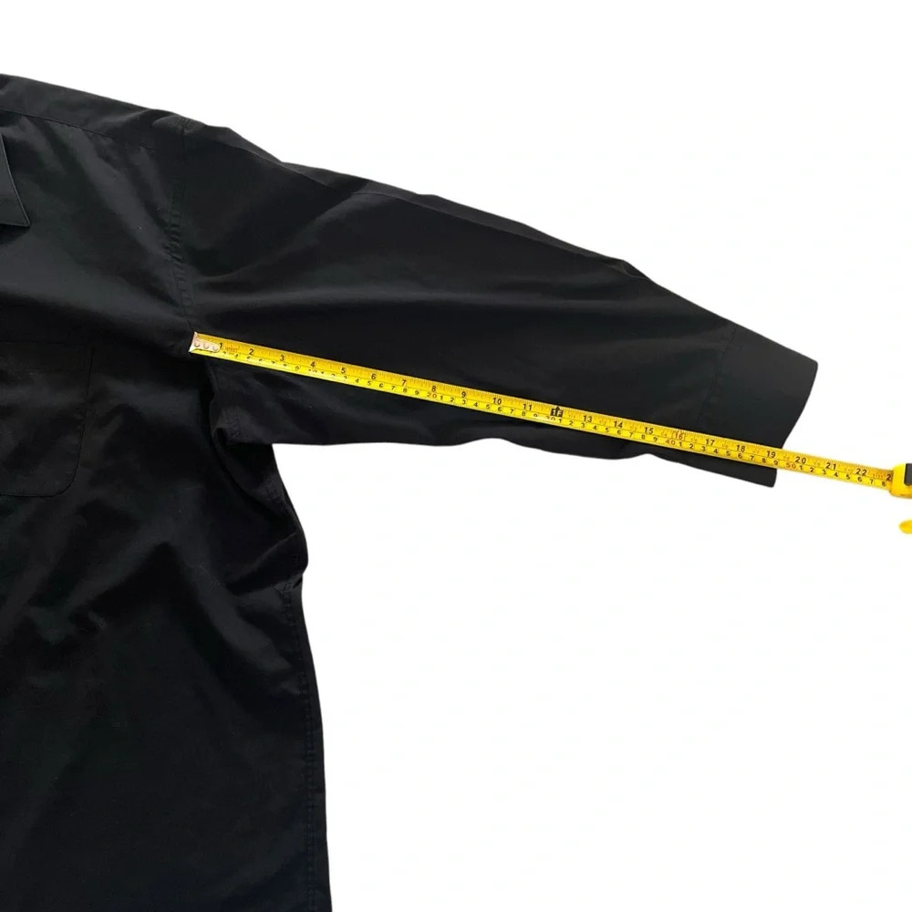 Paolo Giardini Black Cotton Button Down long Sleeve - Picture 7 of 7